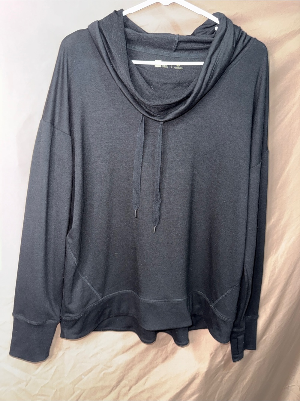 NWOT Relaxed Black Cowl Neck Pullover Sweater